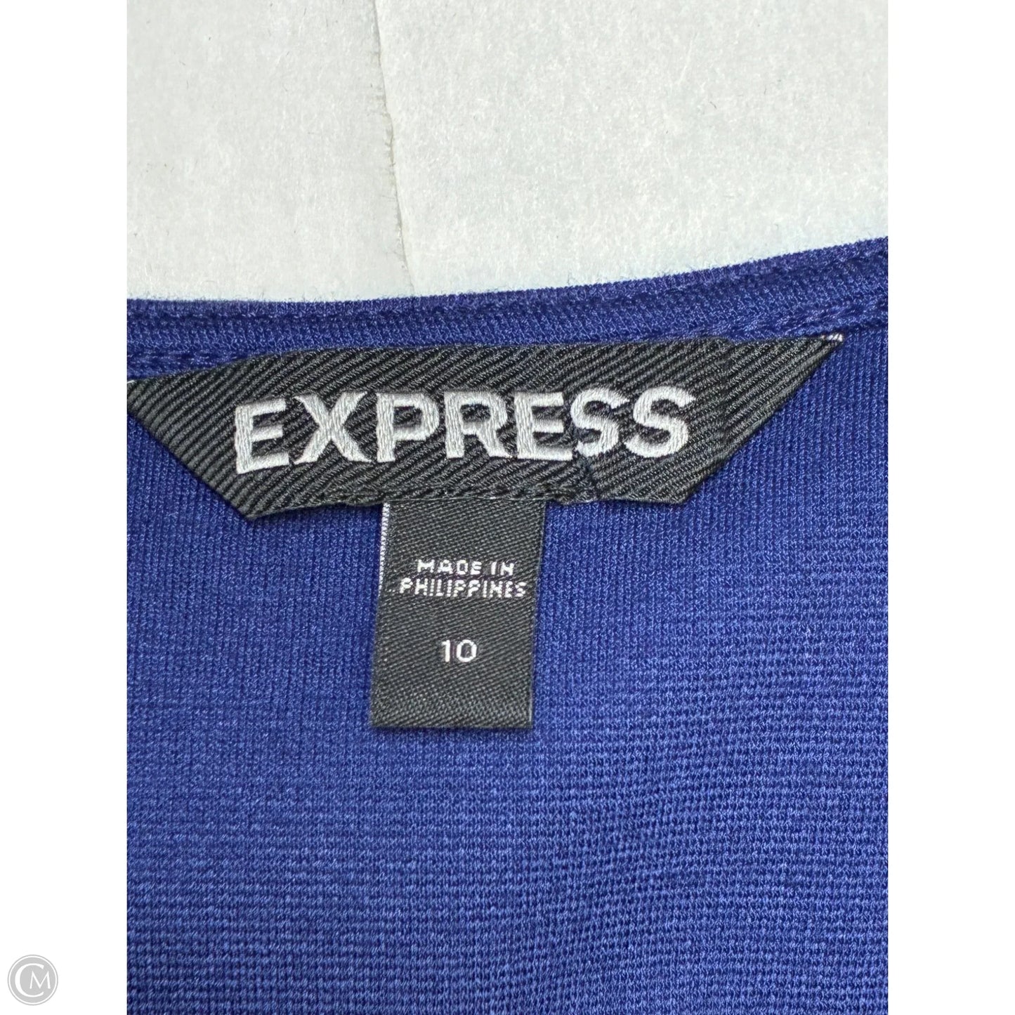 Dress Work By Express In Blue, Size: M