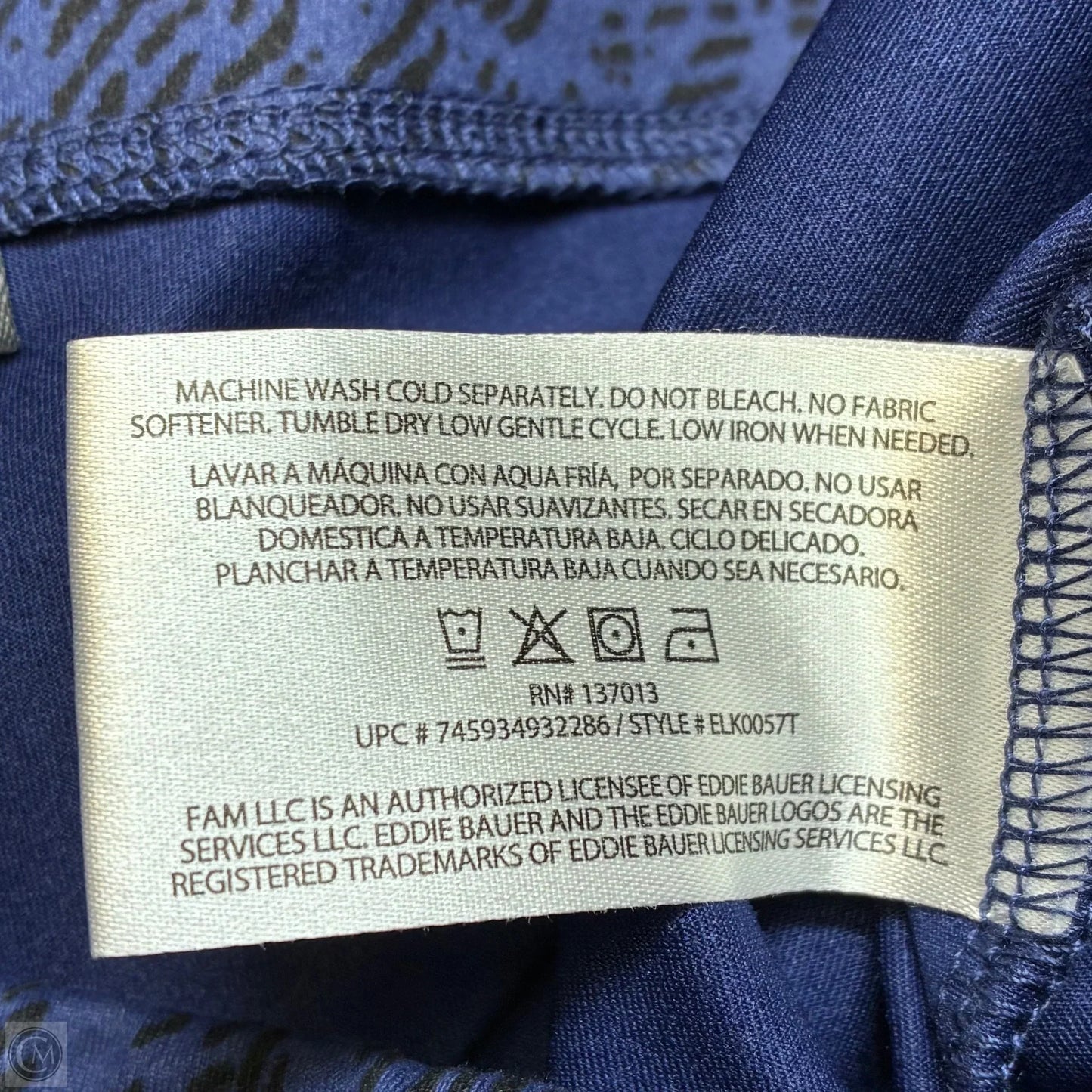Skirt Mini & Short By Eddie Bauer In Blue, Size: M