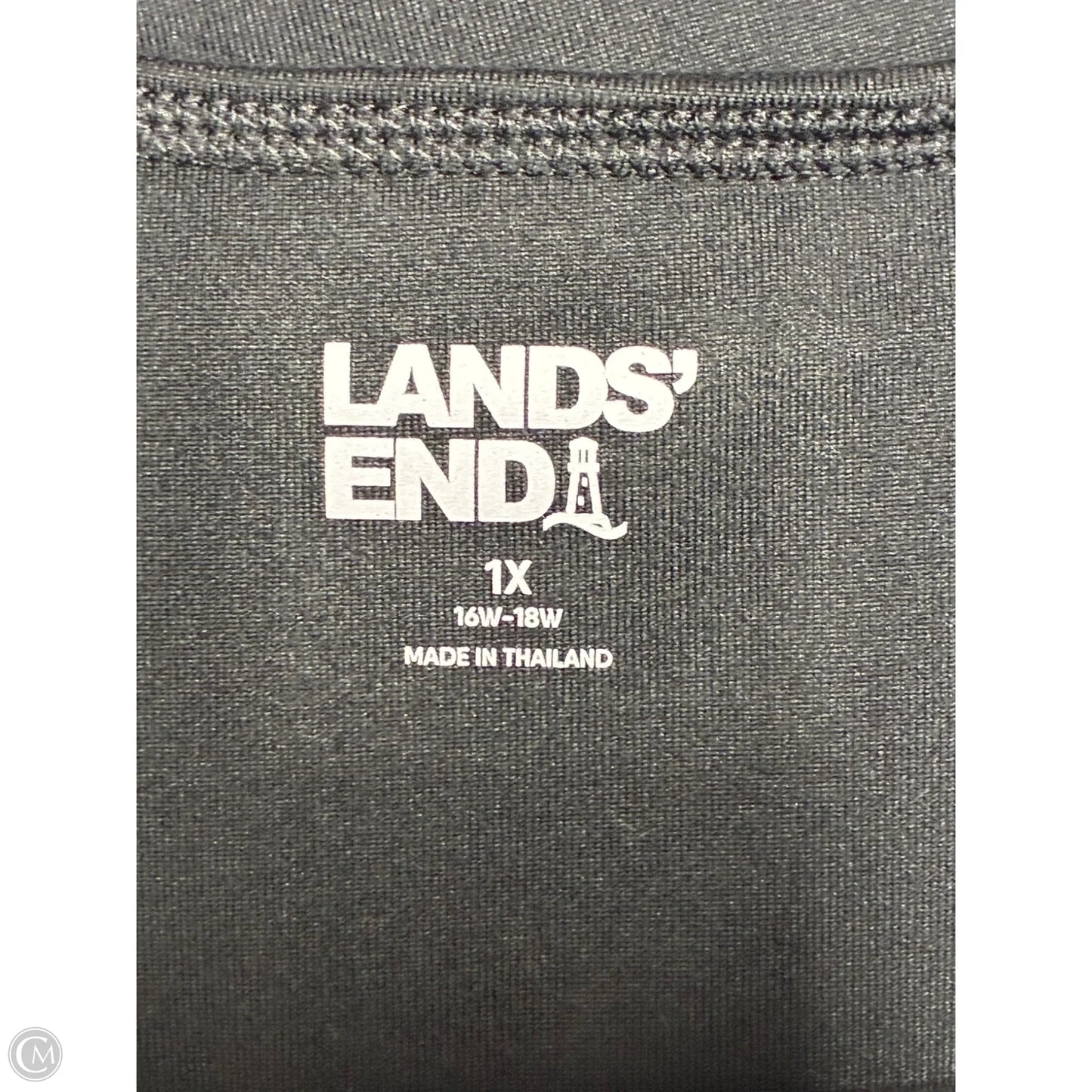 Dress Casual Midi By Lands End In Black, Size: 1x