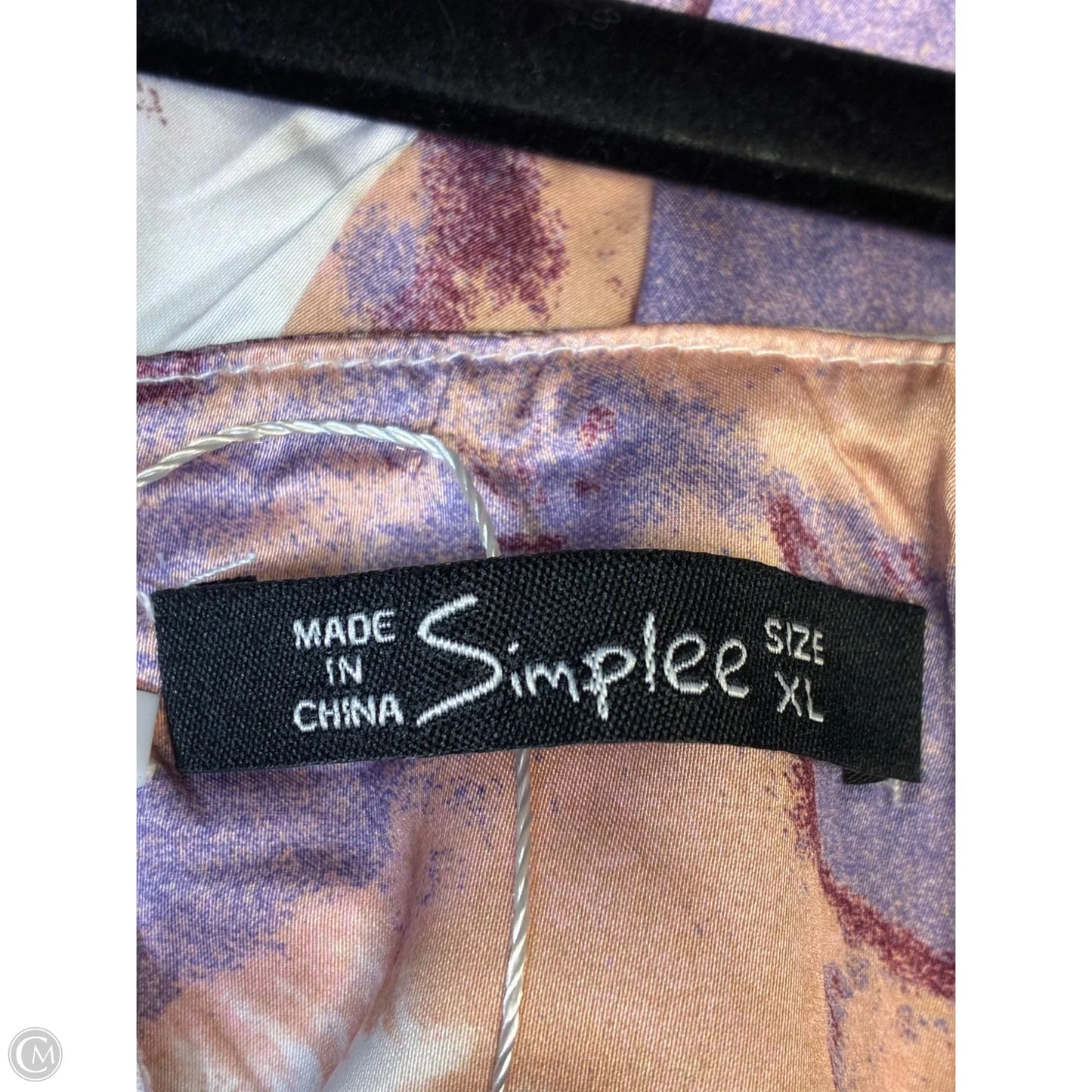 Dress Party Short By Simplee In Pink & Purple, Size: Xl