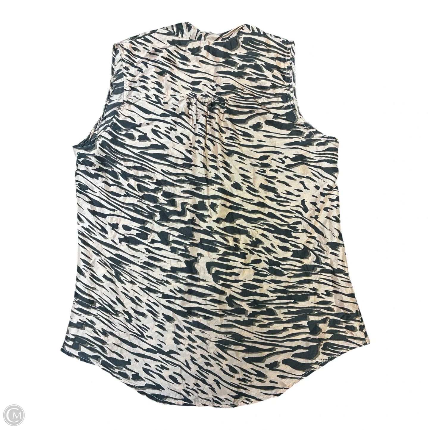 Blouse Sleeveless By Cabi In Grey & Pink, Size: M