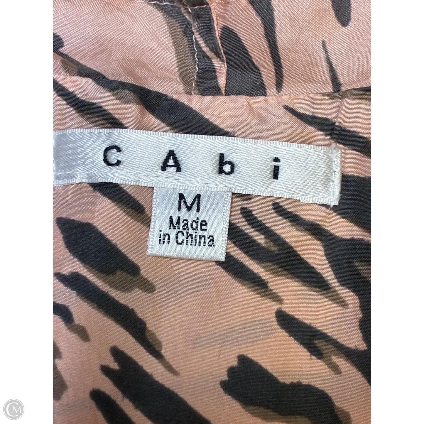 Blouse Sleeveless By Cabi In Grey & Pink, Size: M