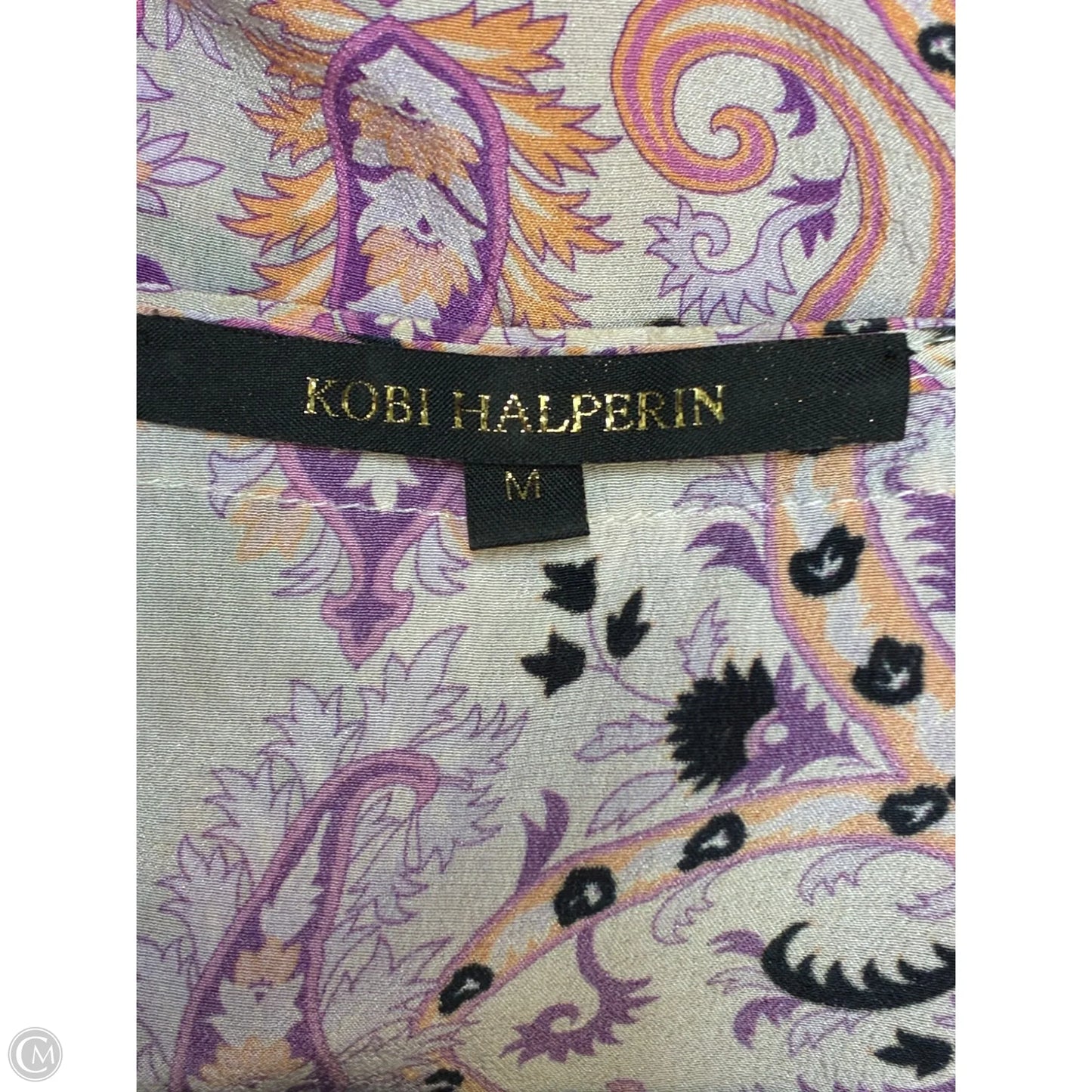 Blouse Long Sleeve By Cmf In Pink & Purple, Size: M