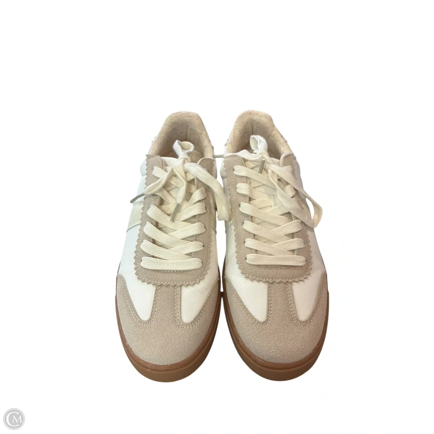 Shoes Sneakers By Cushionaire In Tan & White, Size: 8