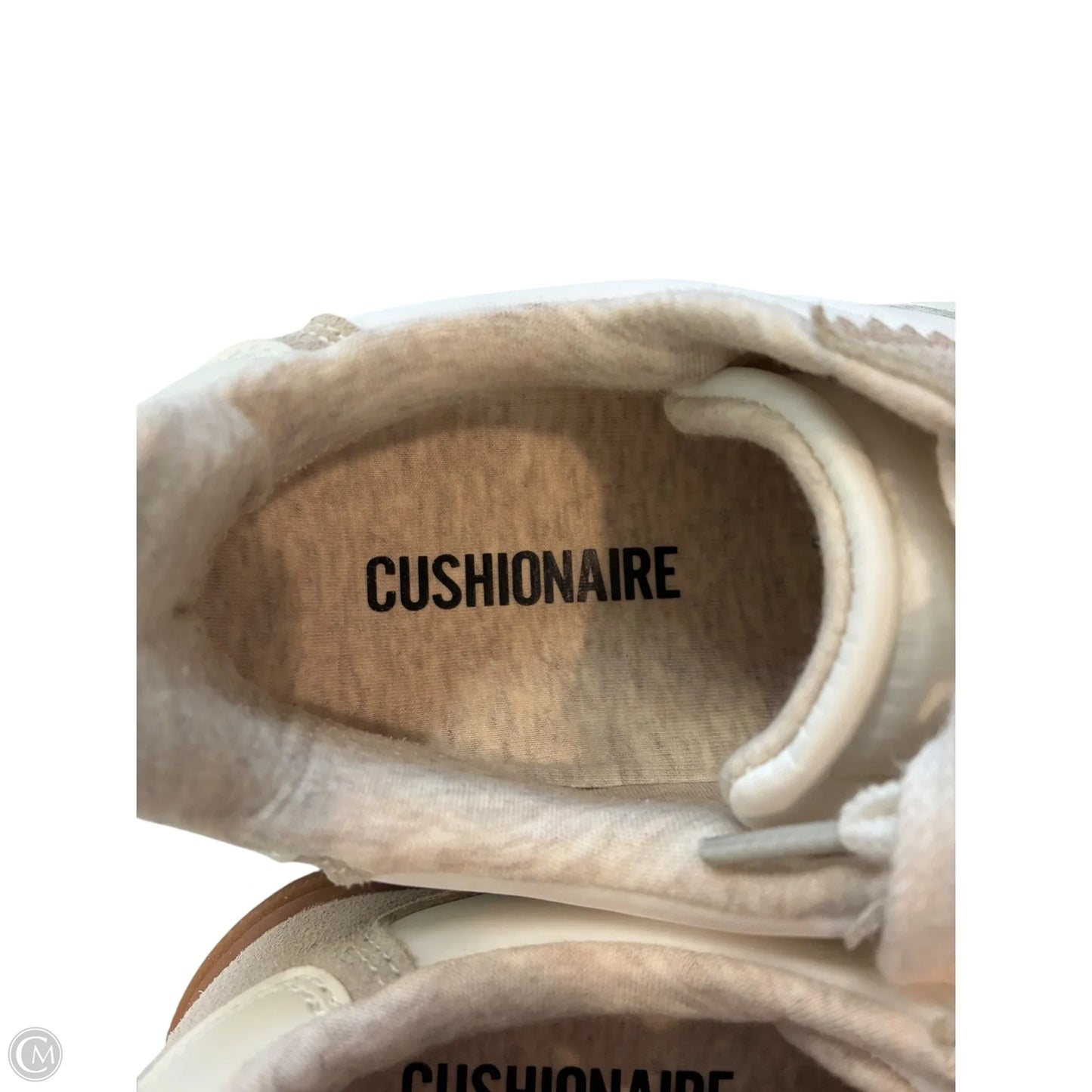Shoes Sneakers By Cushionaire In Tan & White, Size: 8