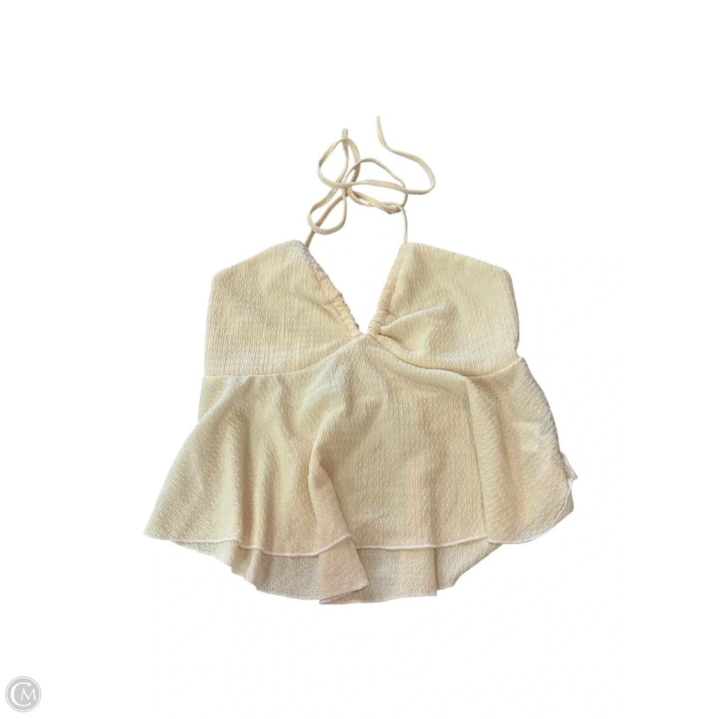 Top Sleeveless By Shein In Cream, Size: L