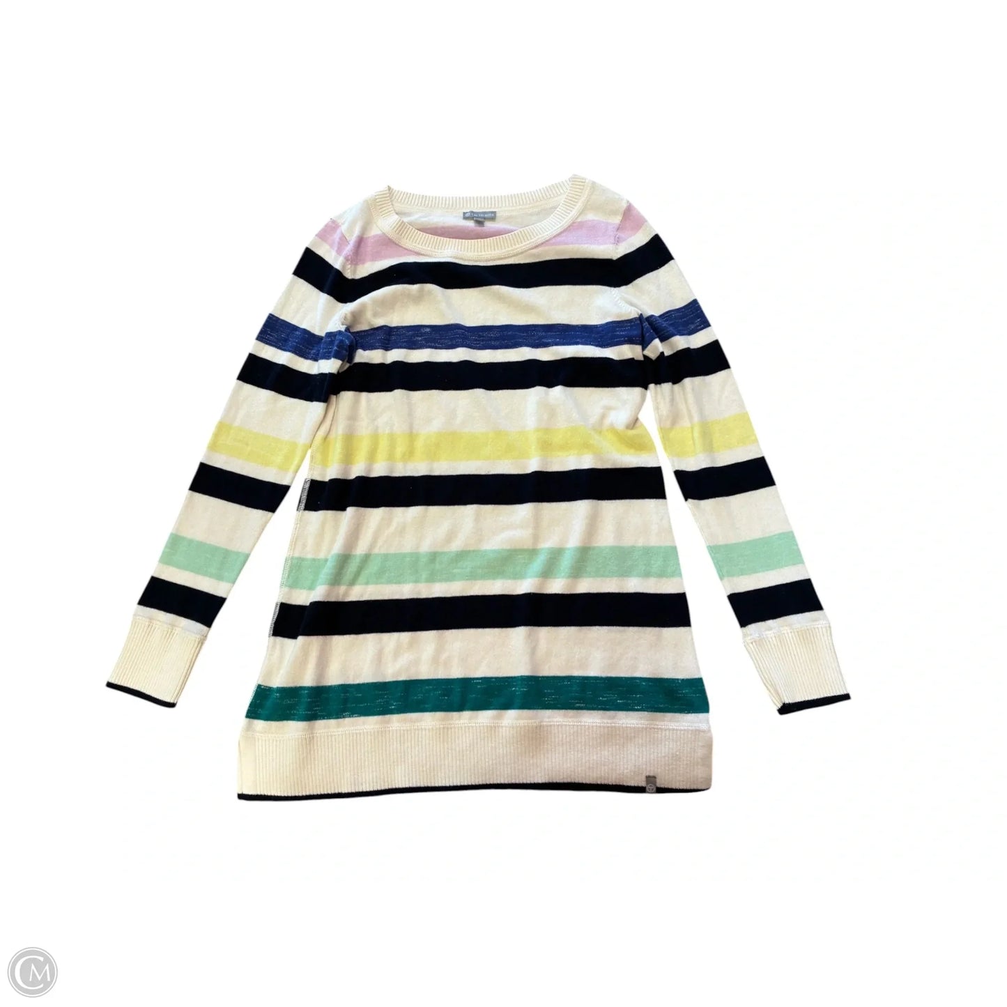 Top Long Sleeve By Talbots In Striped Pattern, Size: S