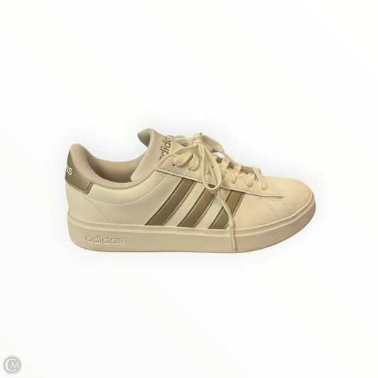 Shoes Sneakers By Adidas In Grey & White, Size: 8.5
