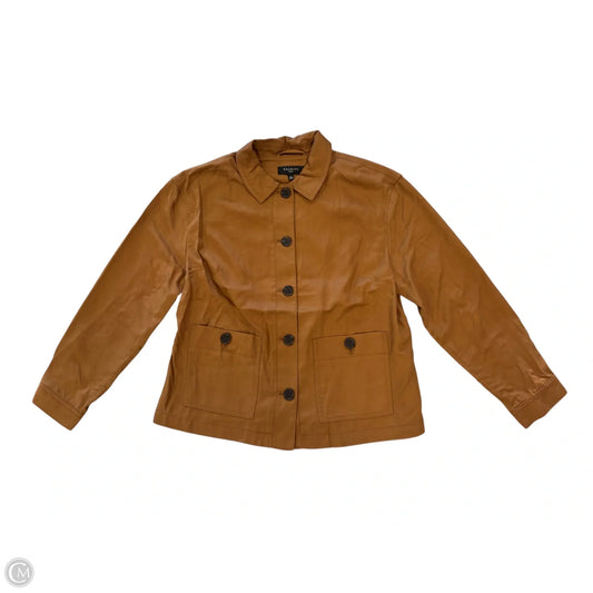 Jacket Utility By Talbots In Brown, Size: L