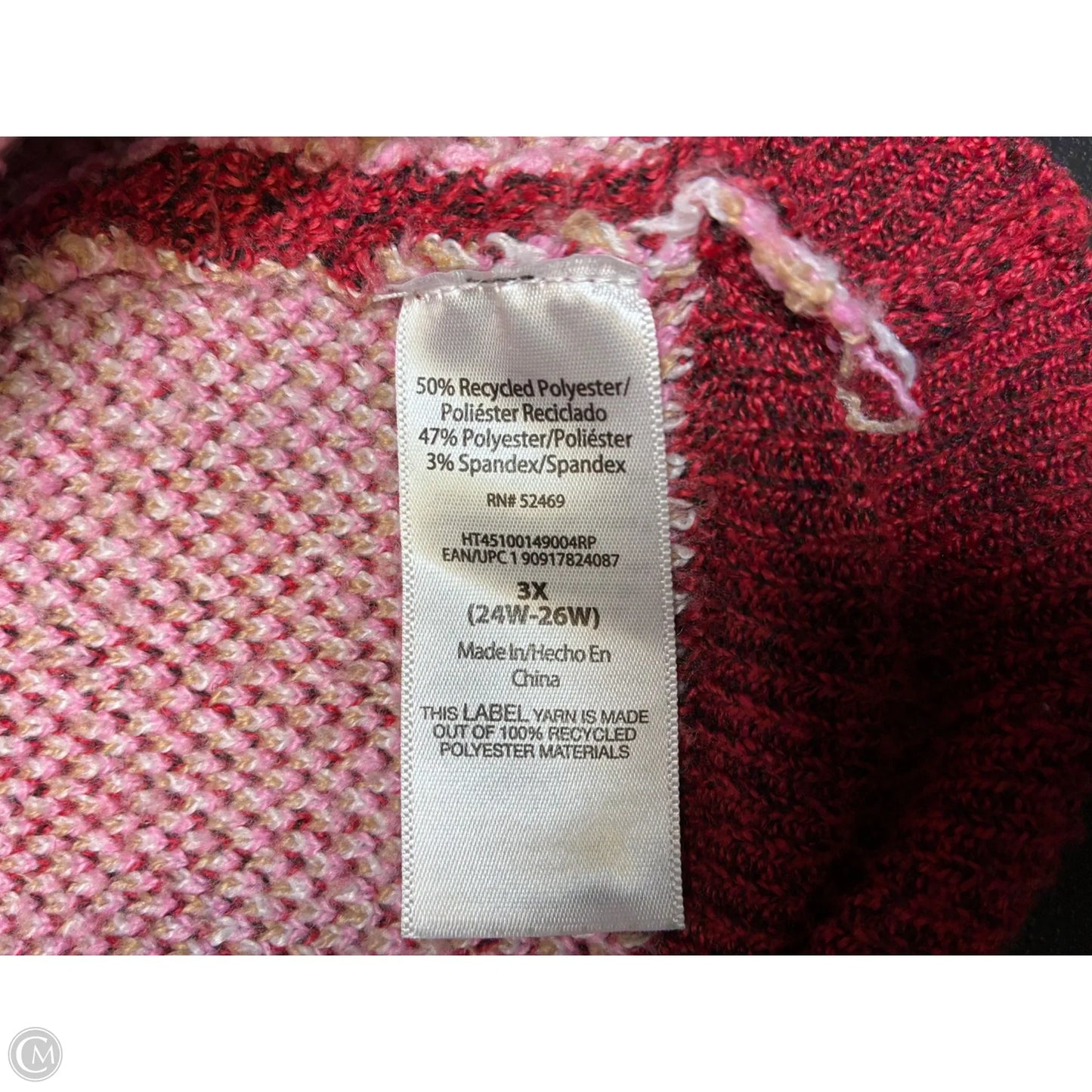 Sweater By Holiday Time In Red, Size: 3x