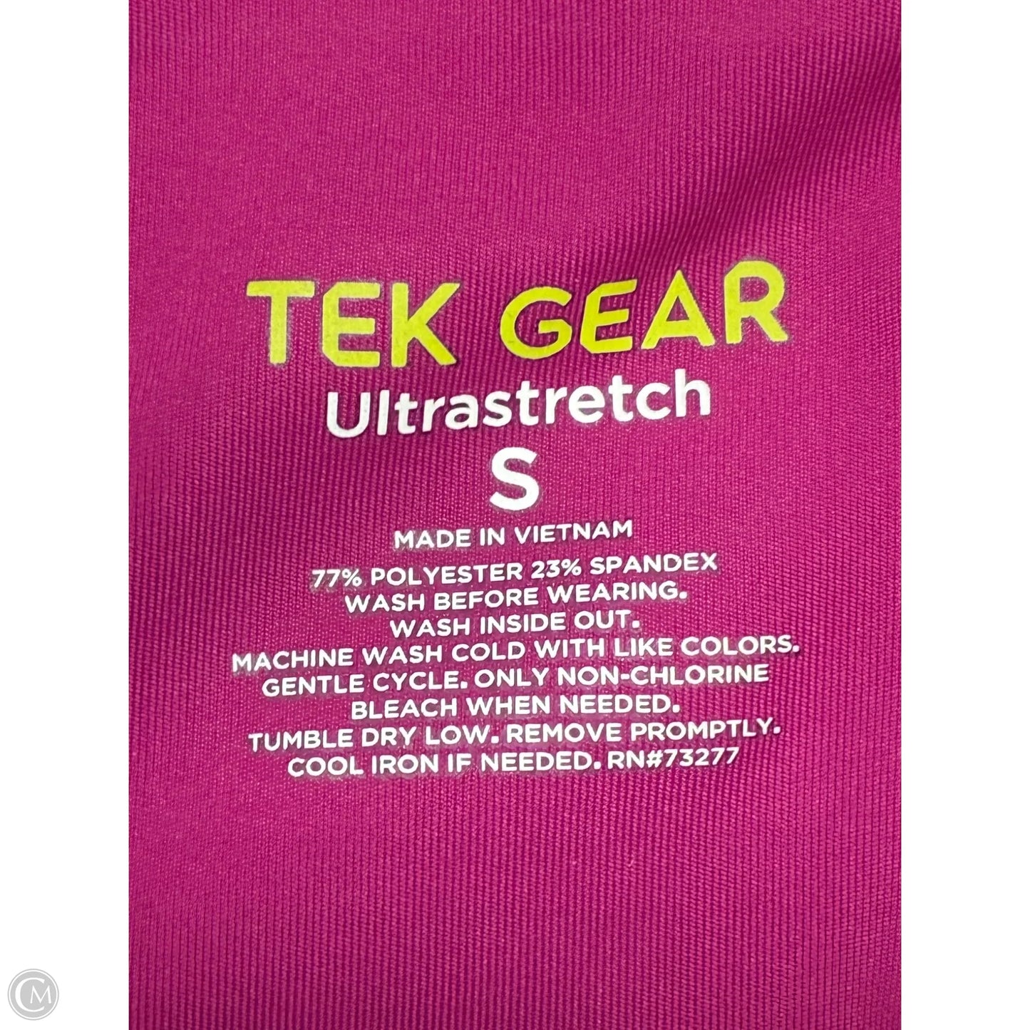 Athletic Capris By Tek Gear In Pink, Size: S