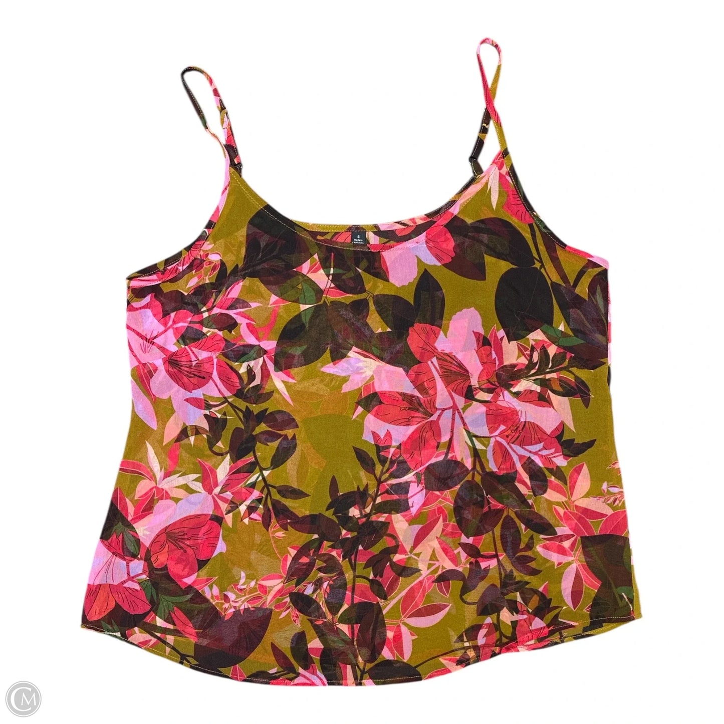 Top Sleeveless By Cabi In Floral Print, Size: S