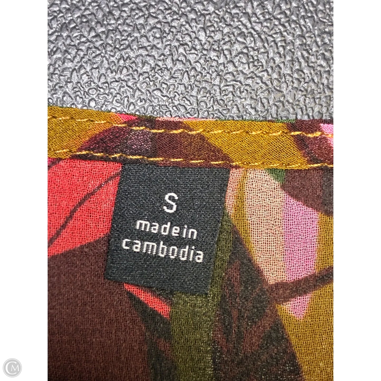 Top Sleeveless By Cabi In Floral Print, Size: S