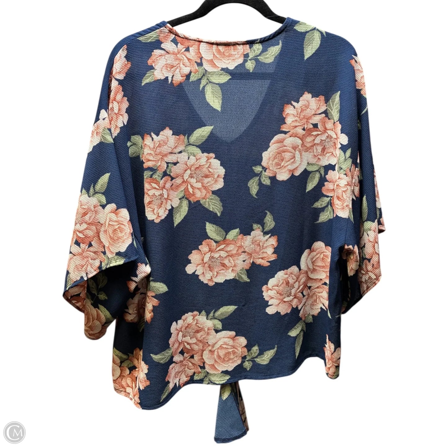 Top Short Sleeve By Promesa In Floral Print, Size: L