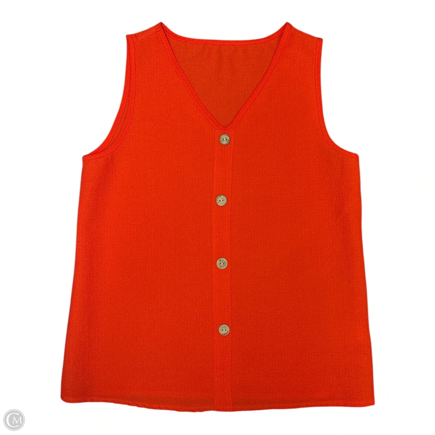 Top Sleeveless By Cmf In Orange, Size: S
