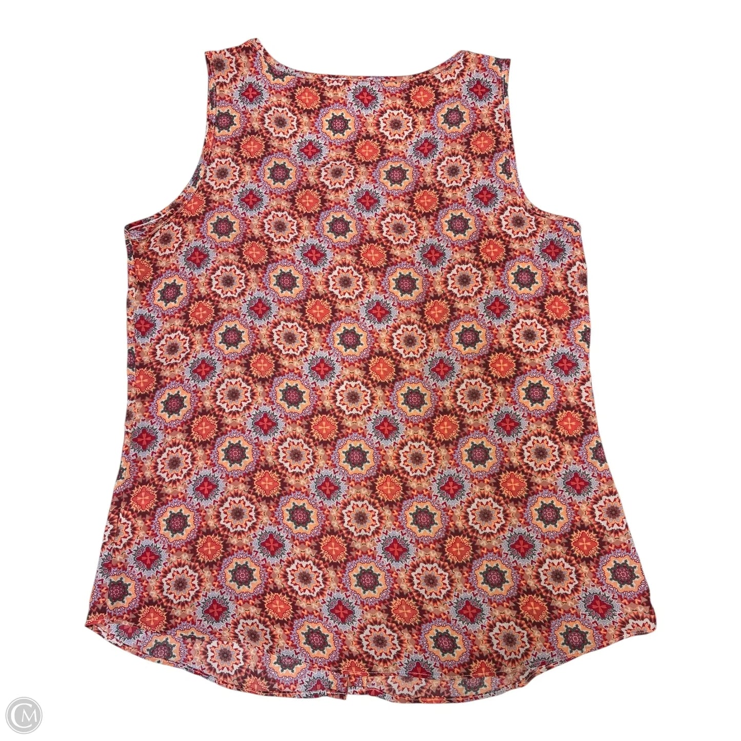 Blouse Sleeveless By Spense In Red, Size: M