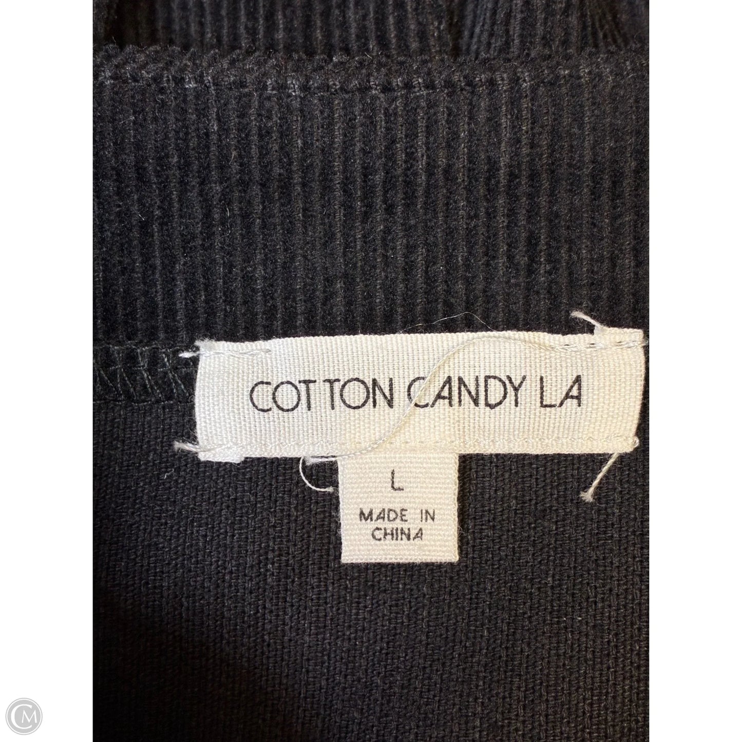 Overalls By Cotton Candy In Black, Size: L