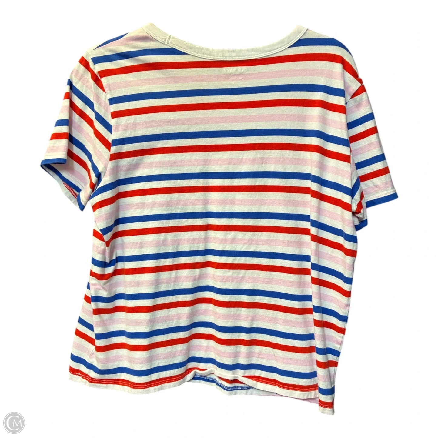 Top Short Sleeve By Old Navy In Striped Pattern, Size: L