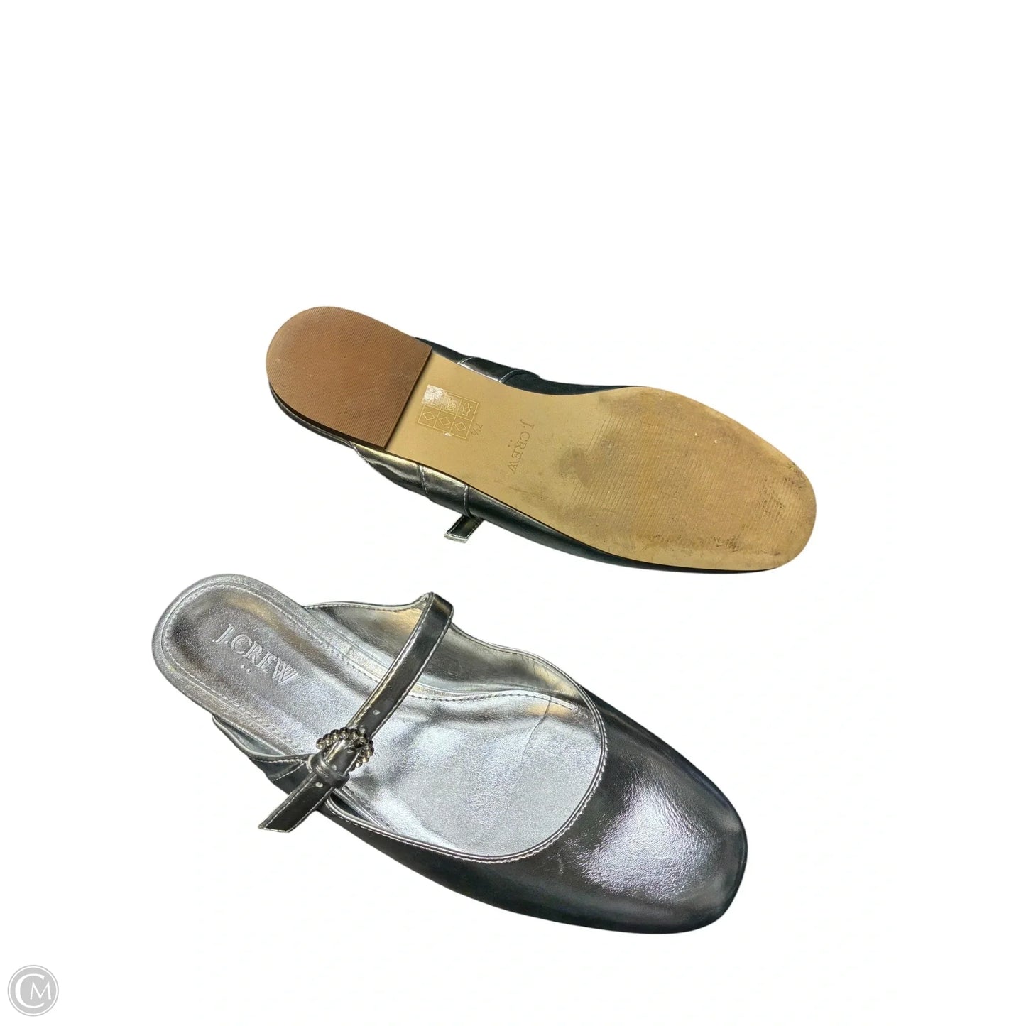 Sandals Flats By J. Crew In Silver, Size: 7.5