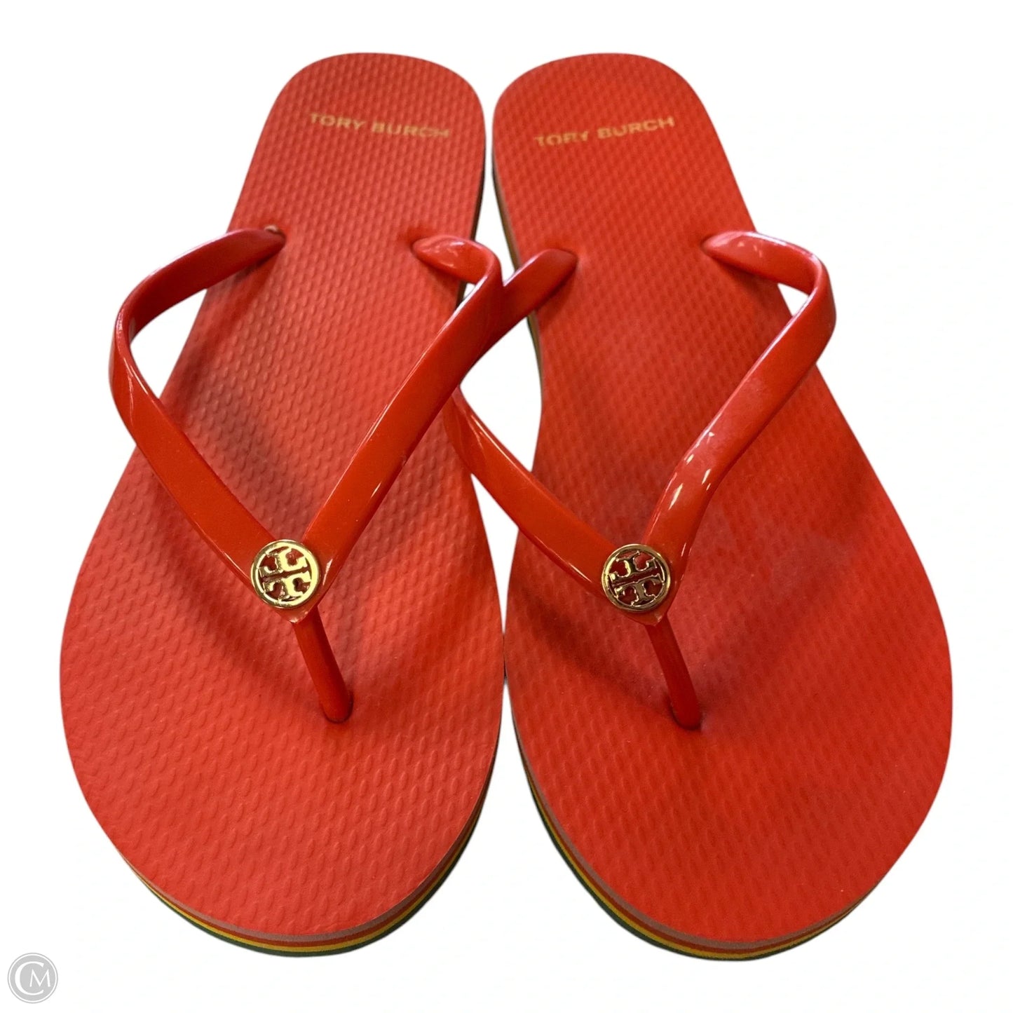 Sandals Designer By Tory Burch In Rainbow Print, Size: 11