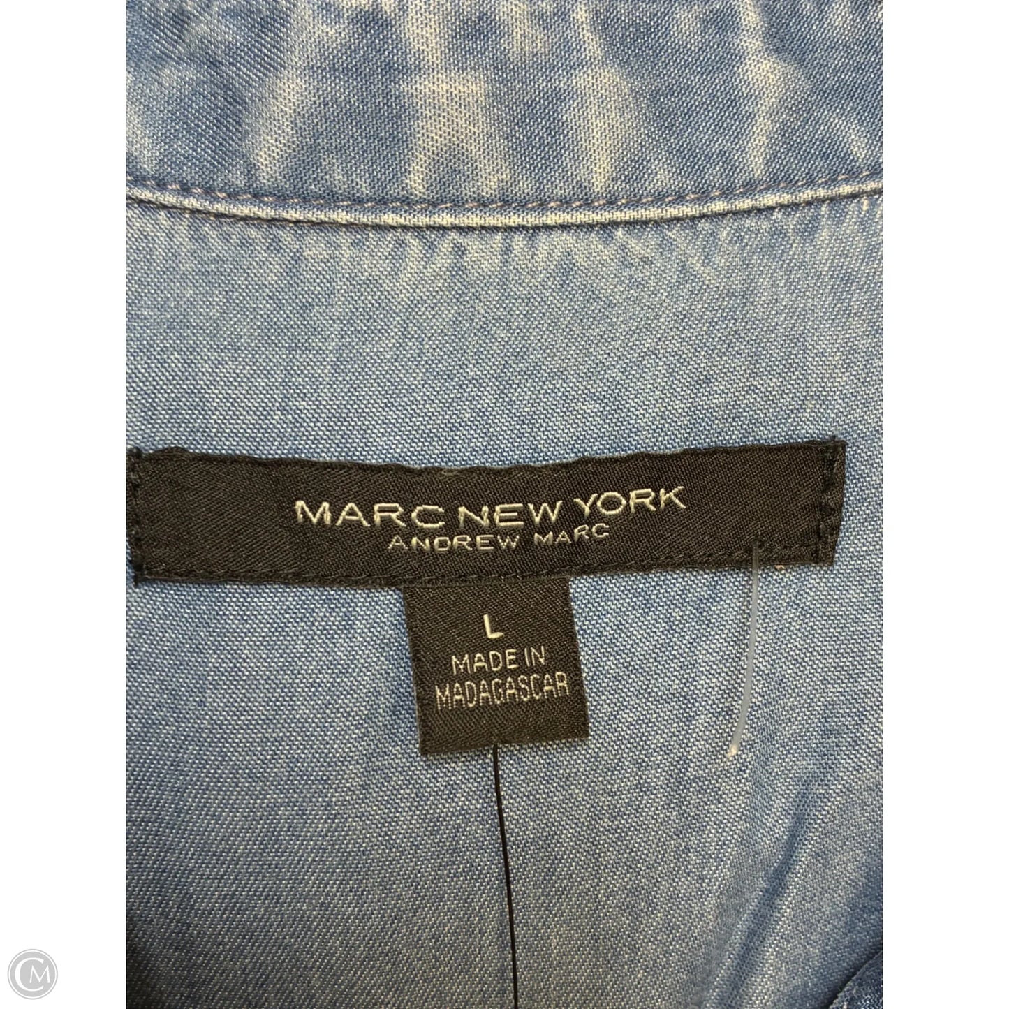 Tunic Sleeveless By Marc New York In Blue Denim, Size: L