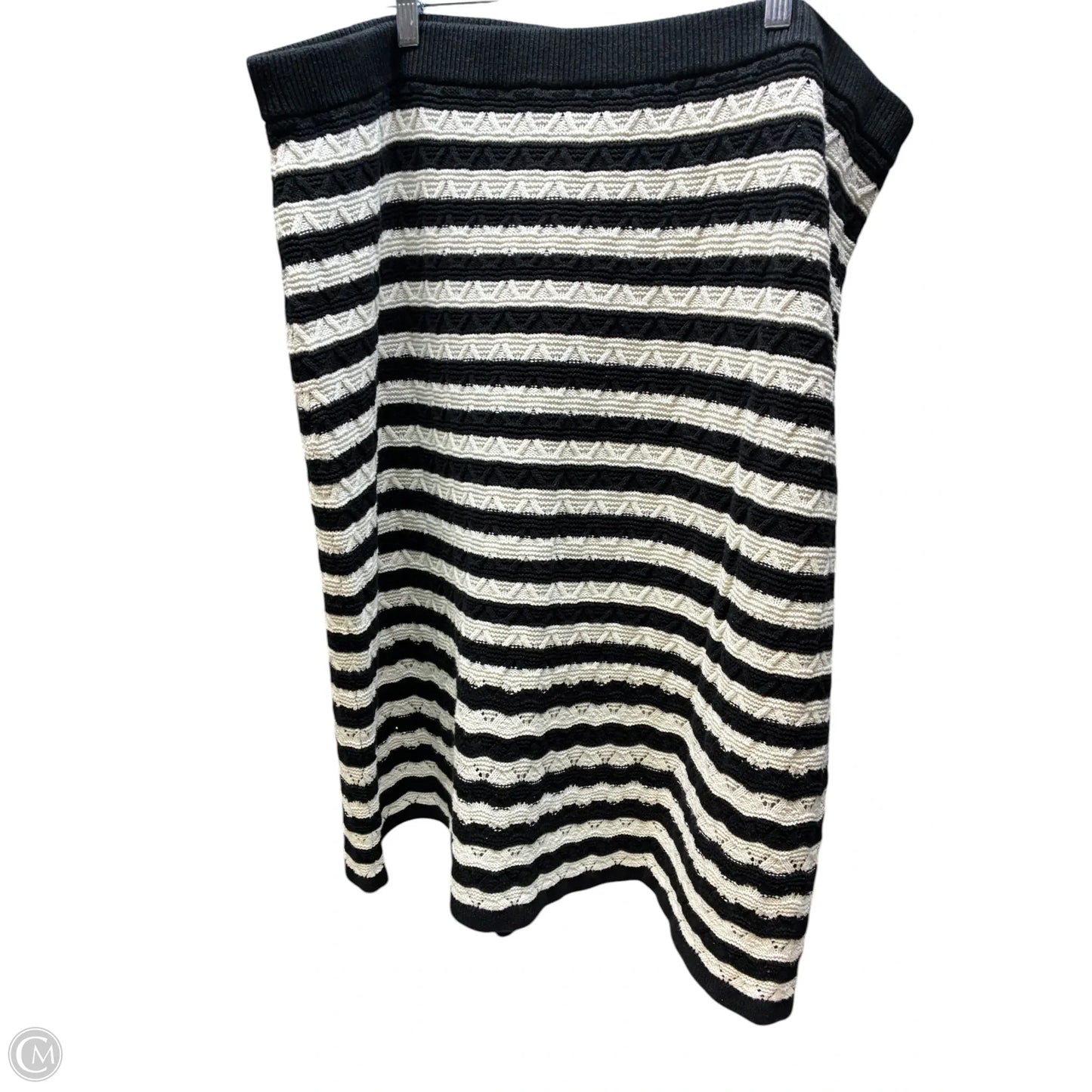 Skirt Midi By Talbots In Striped Pattern, Size: 3x