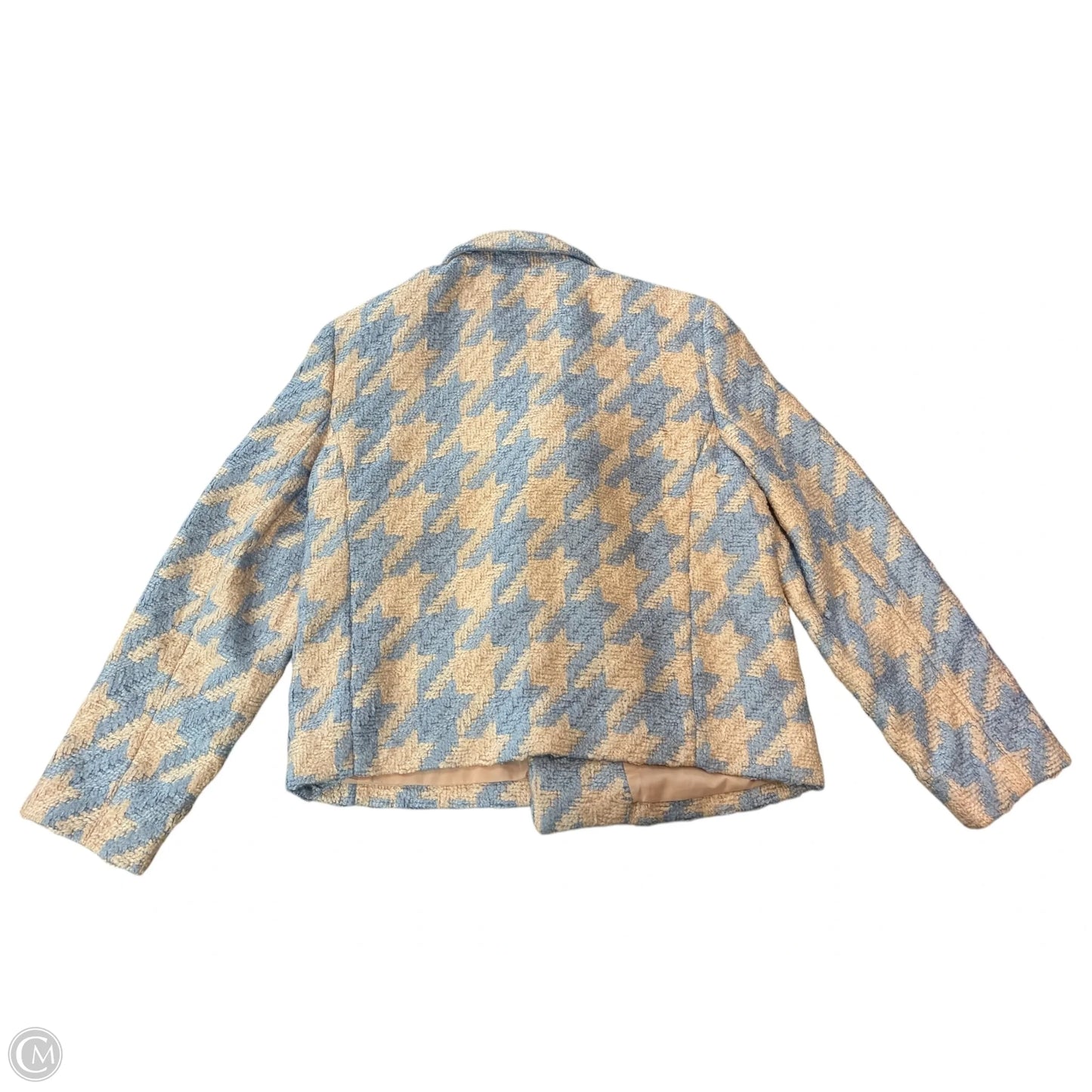 Jacket Other By Express In Blue & Cream, Size: L