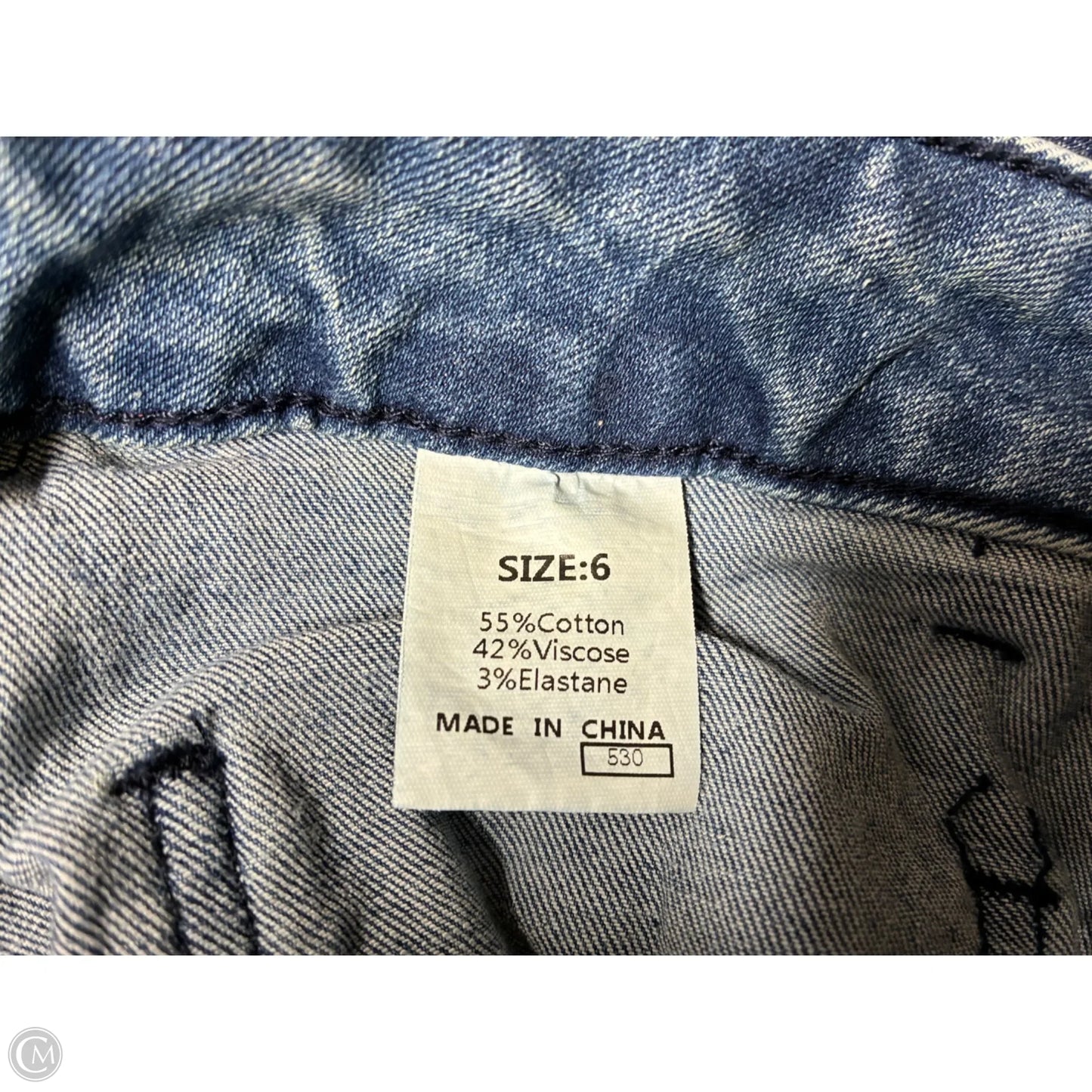Jeans Straight By Cme In Blue Denim, Size: 6