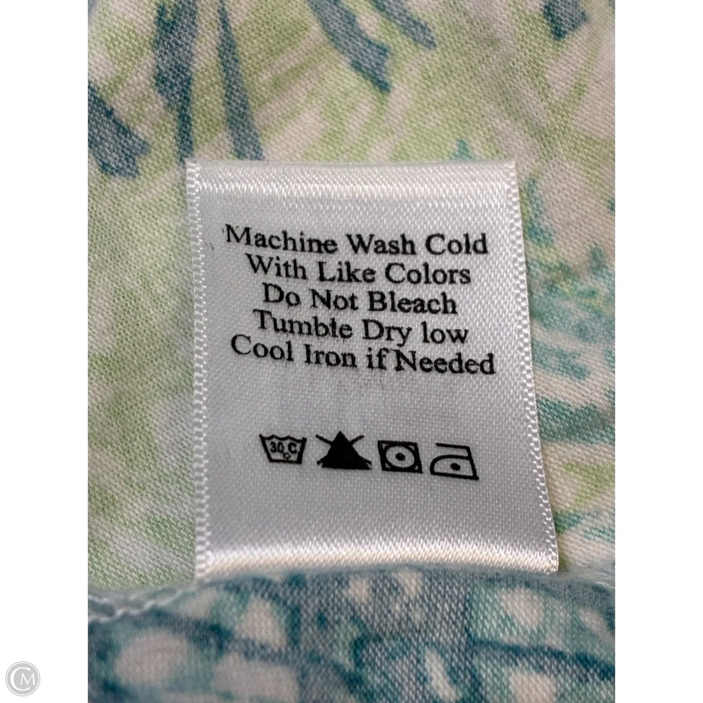 Top Sleeveless By Coldwater Creek In Blue & Green, Size: L