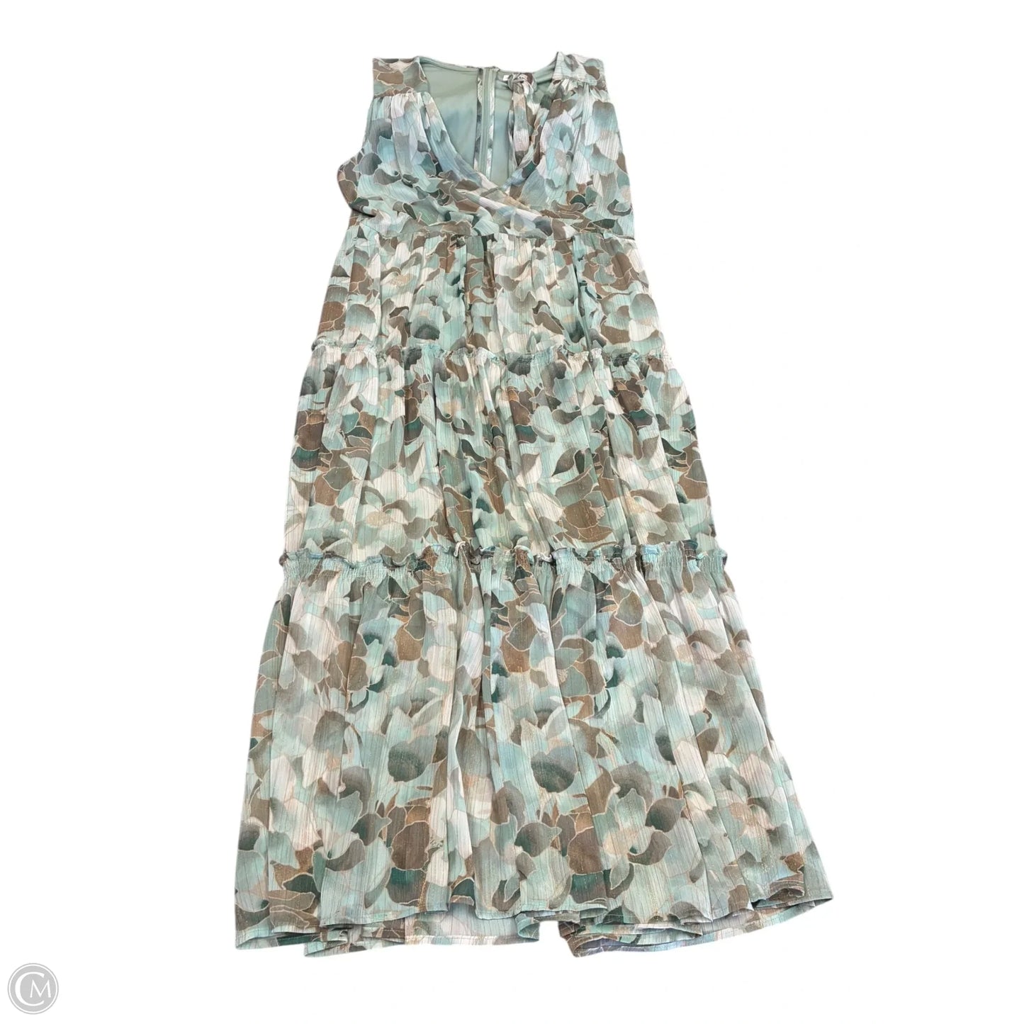 Dress Casual Maxi By Calvin Klein In Green, Size: Xl