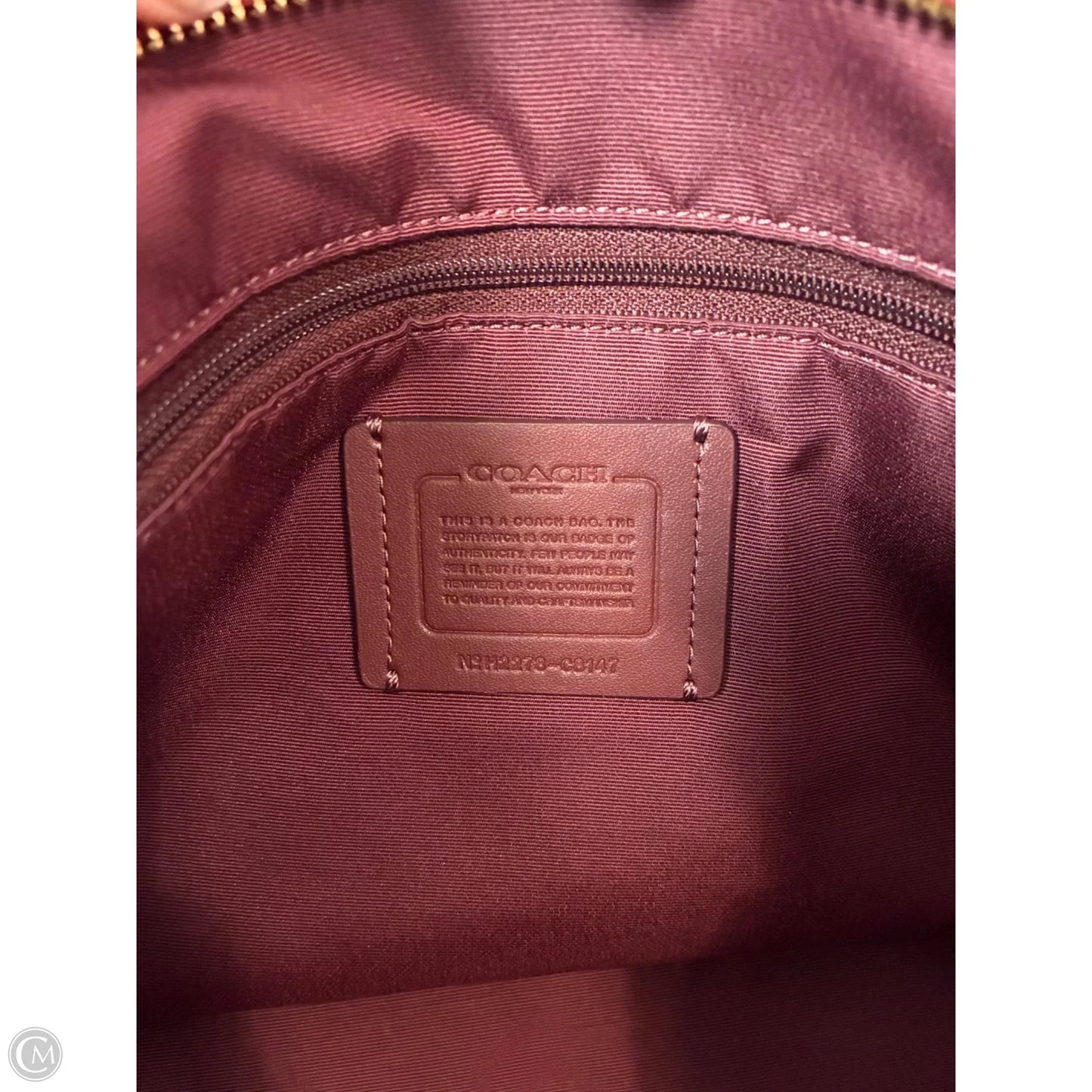 Handbag Designer By Coach, Size: Medium