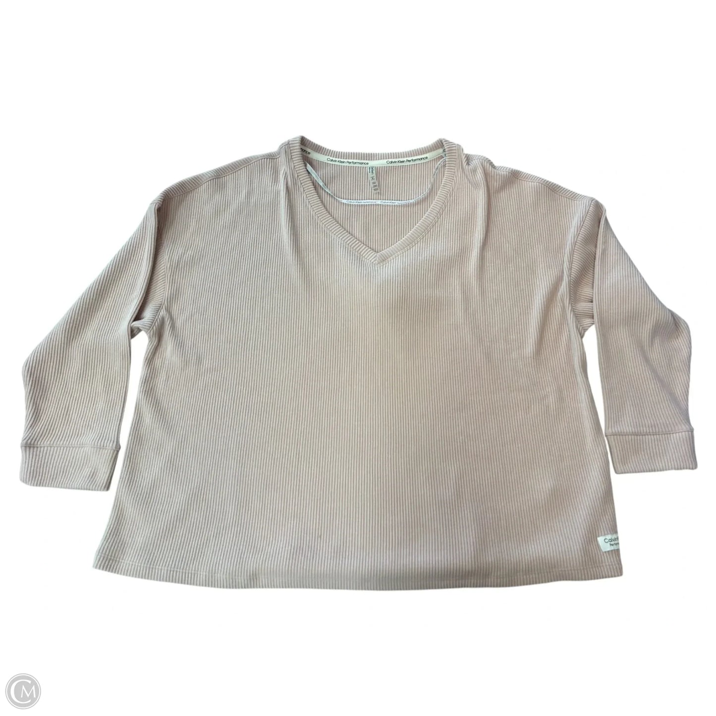 Sweatshirt Crewneck By Calvin Klein In Pink, Size: 3x