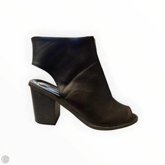 Boots Ankle Heels By Charlotte Russe In Black, Size: 8
