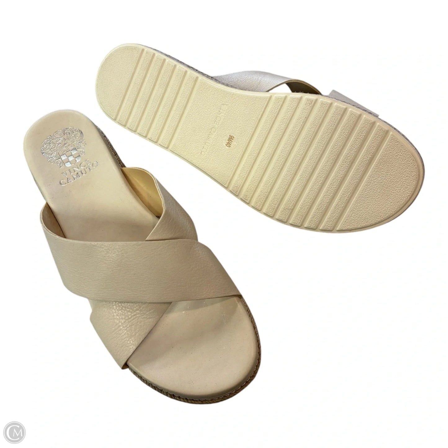 Sandals Flats By Vince Camuto In Beige, Size: 9