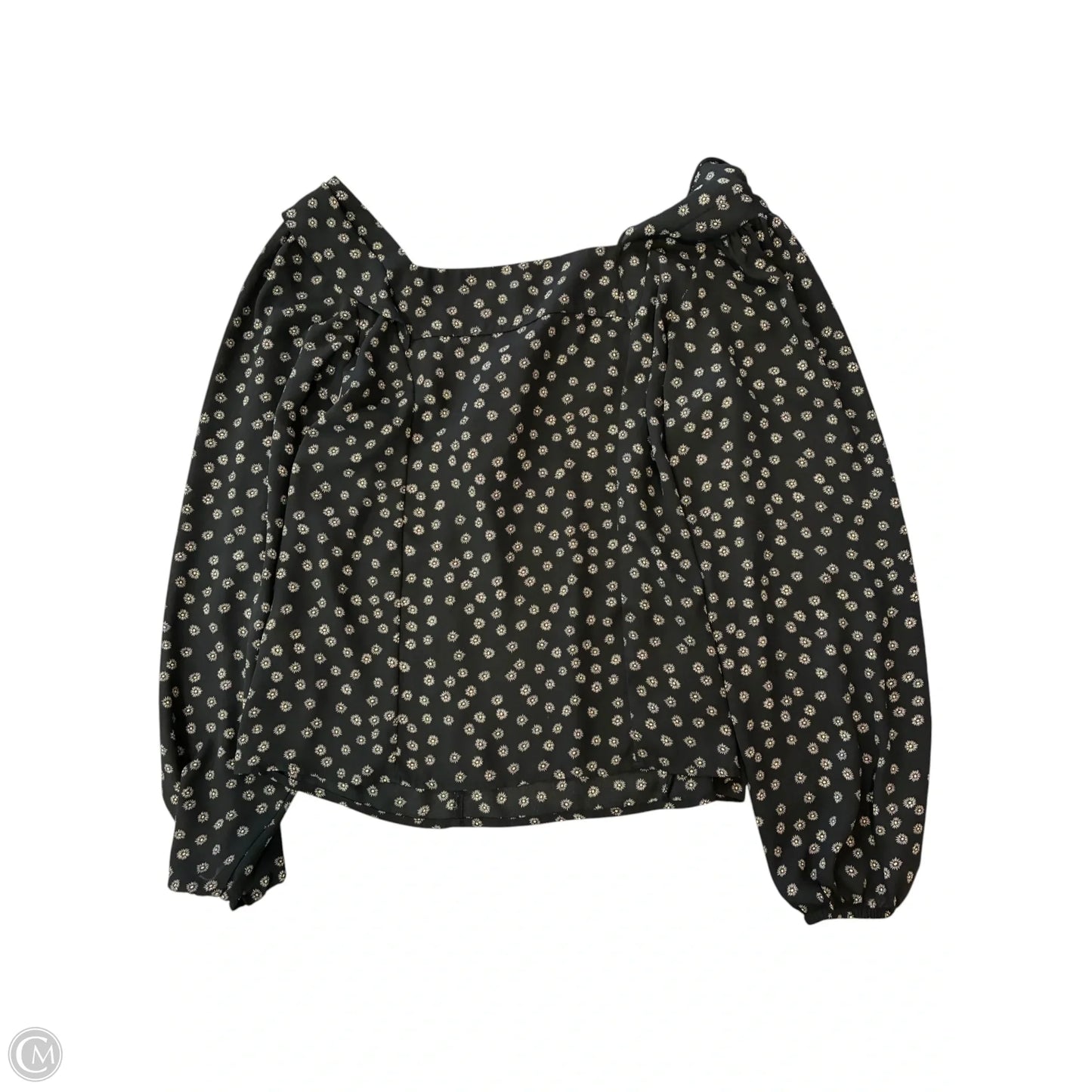 Blouse Long Sleeve By Banana Republic In Black, Size: S