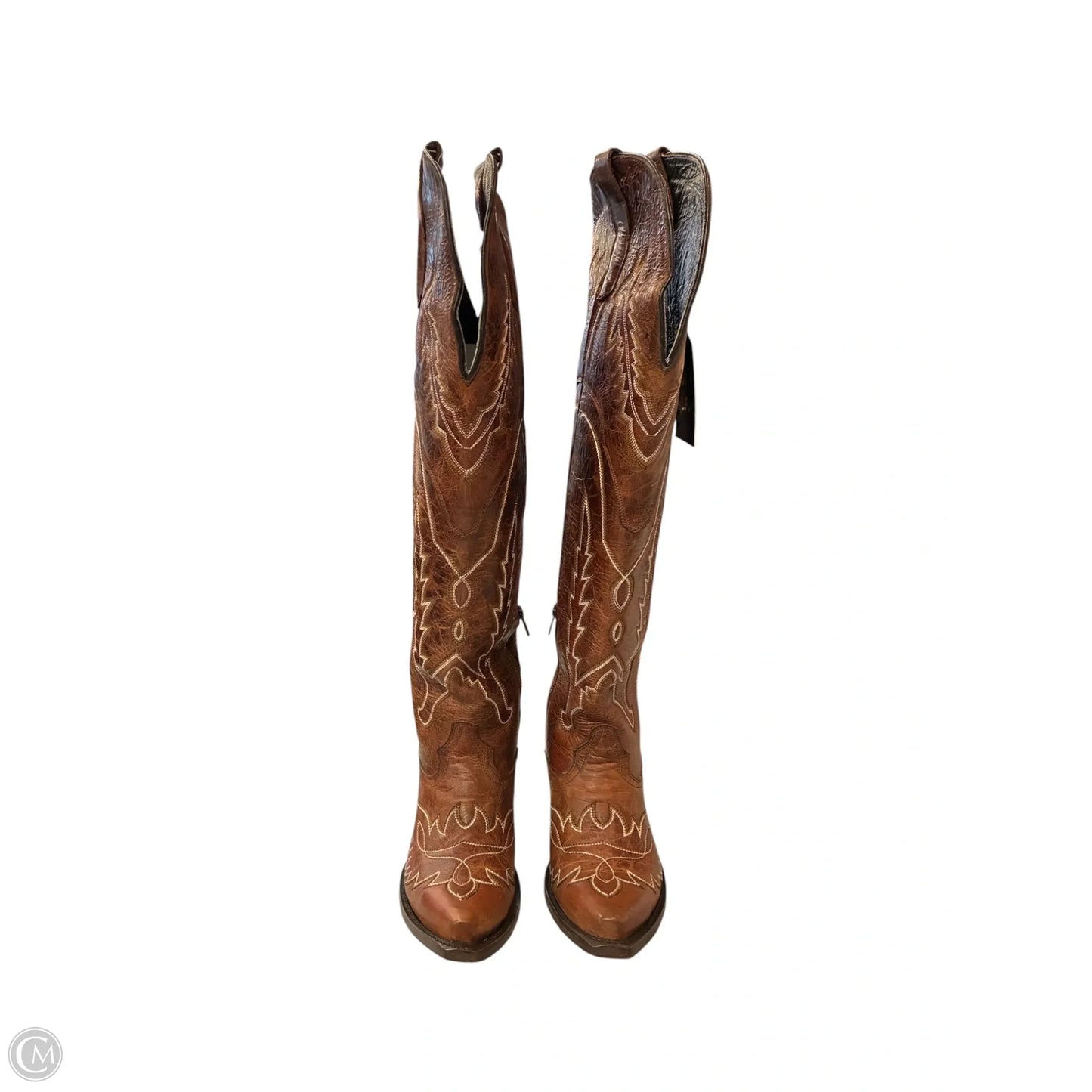 Boots Western By Clothes Mentor In Brown, Size: 8