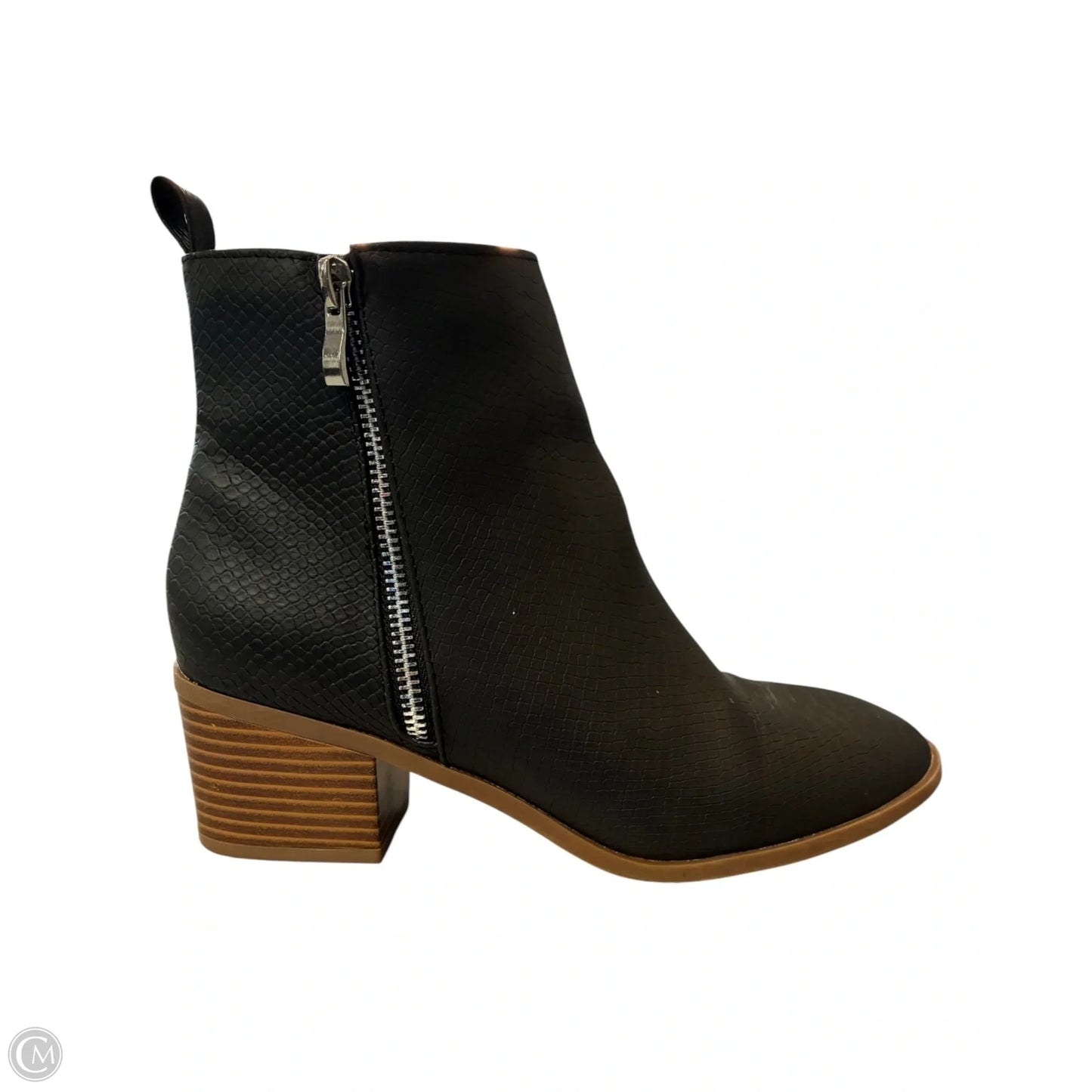 Boots Ankle Heels By Cmf In Black, Size: 7