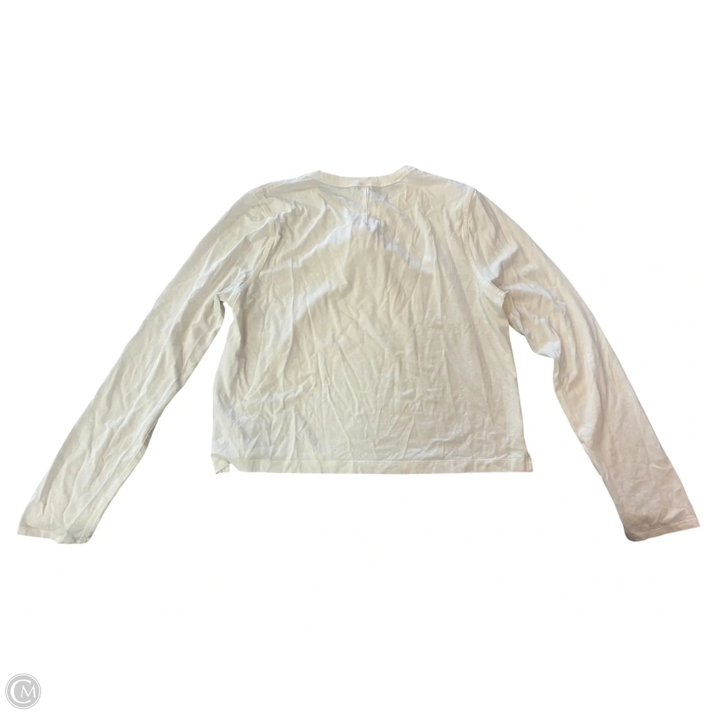Athletic Top Long Sleeve Crewneck By Lululemon In White, Size: S