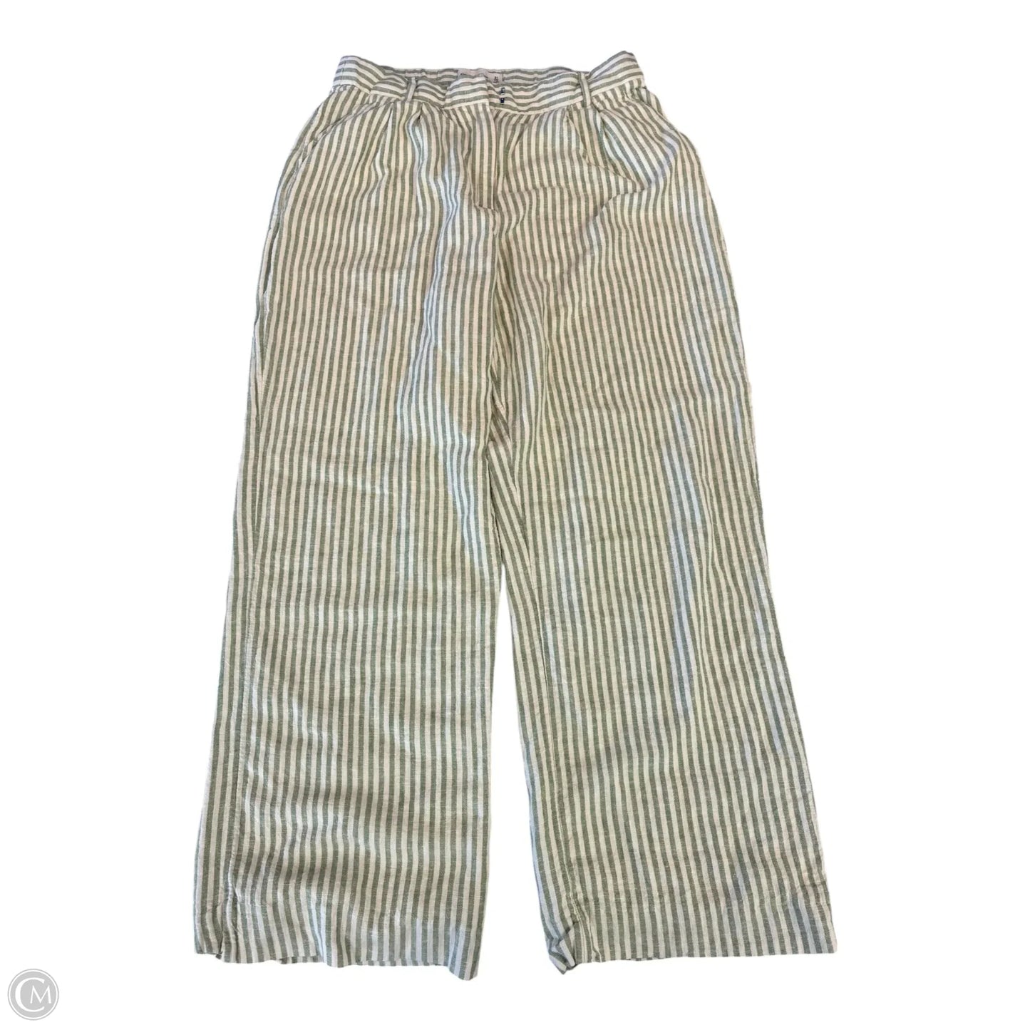 Pants Linen By Abercrombie And Fitch In Striped Pattern, Size: 12