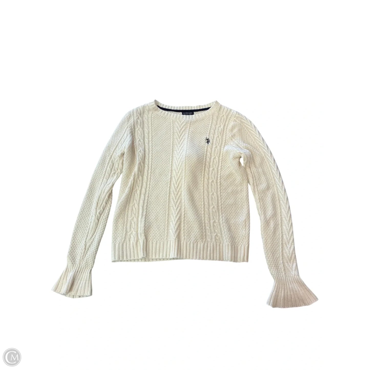 Sweater By Us Polo Assoc In Cream, Size: M