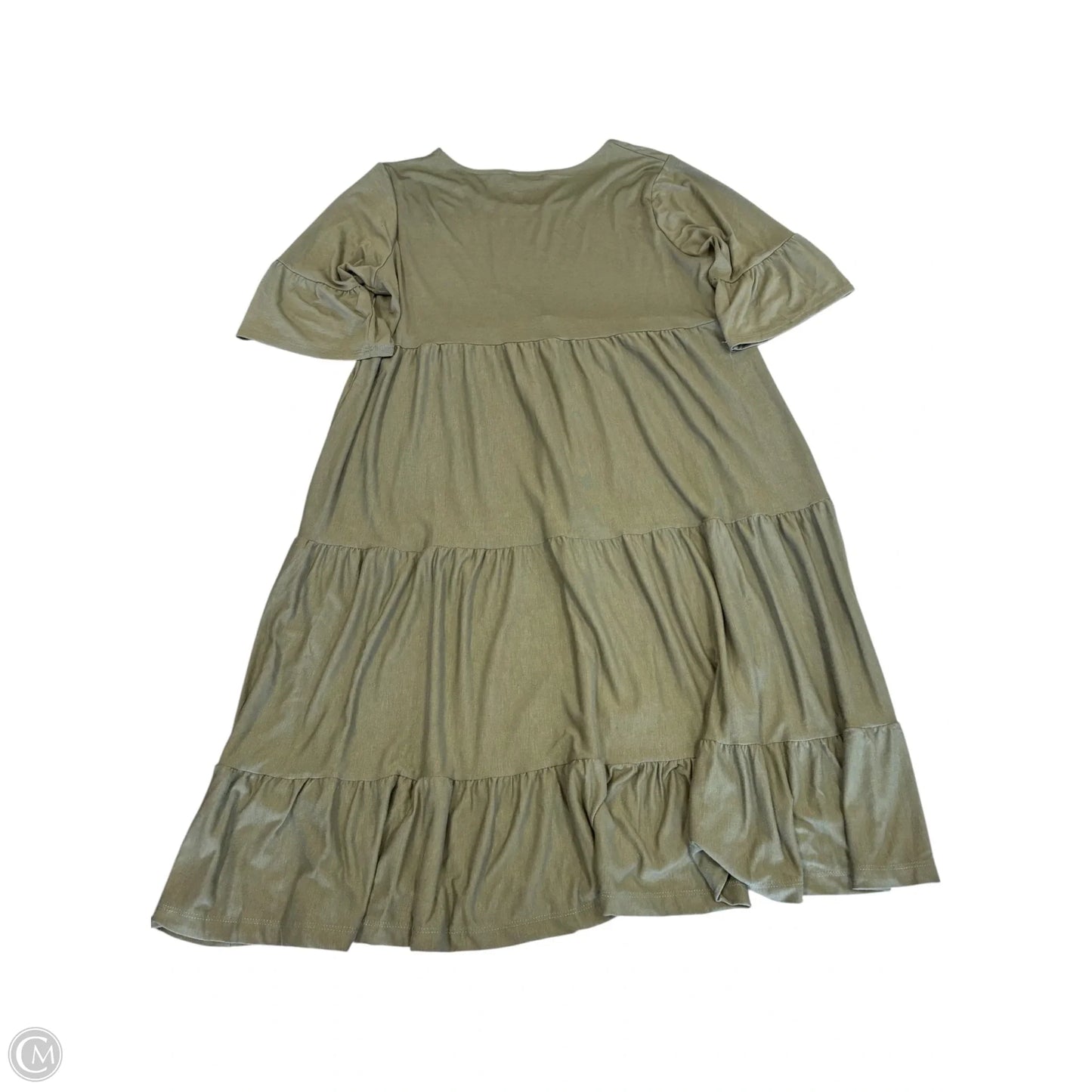 Dress Casual Short By Zenana In Green, Size: Xl