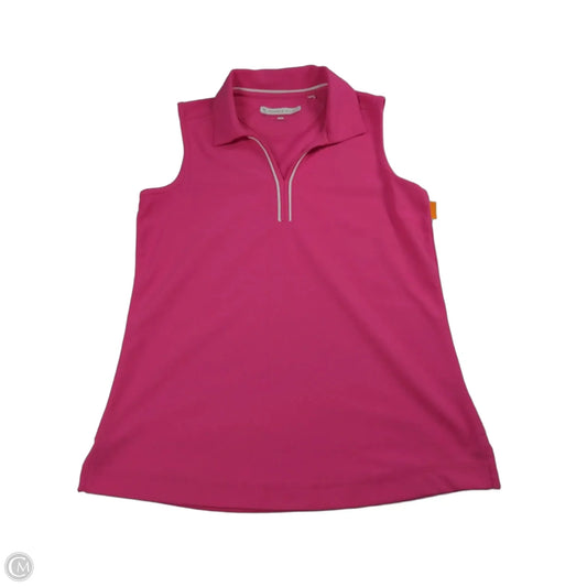 Top Sleeveless By Pebble Beach In Pink, Size: M