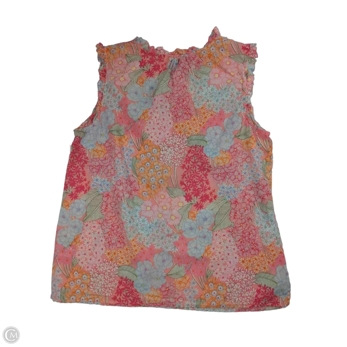 Top Sleeveless By Talbots In Floral Print, Size: M