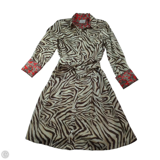 Dress Casual Midi By Julie Brown In Animal Print, Size: 4