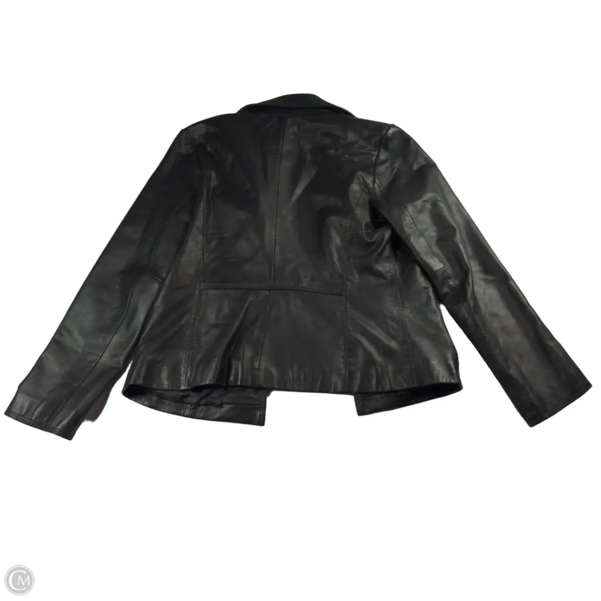 Jacket Leather By Apt 9 In Black, Size: M