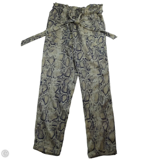Pants Other By Sans Souci In Snakeskin Print, Size: L