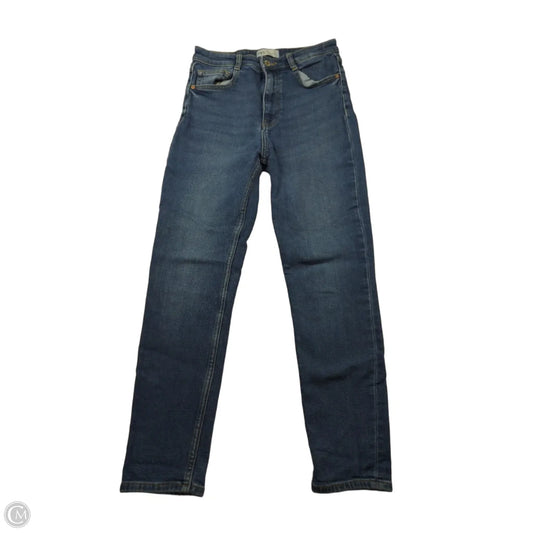 Jeans Skinny By Zara In Blue Denim, Size: 6
