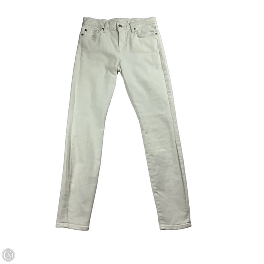 Jeans Skinny By 7 For All Mankind In White Denim, Size: 2