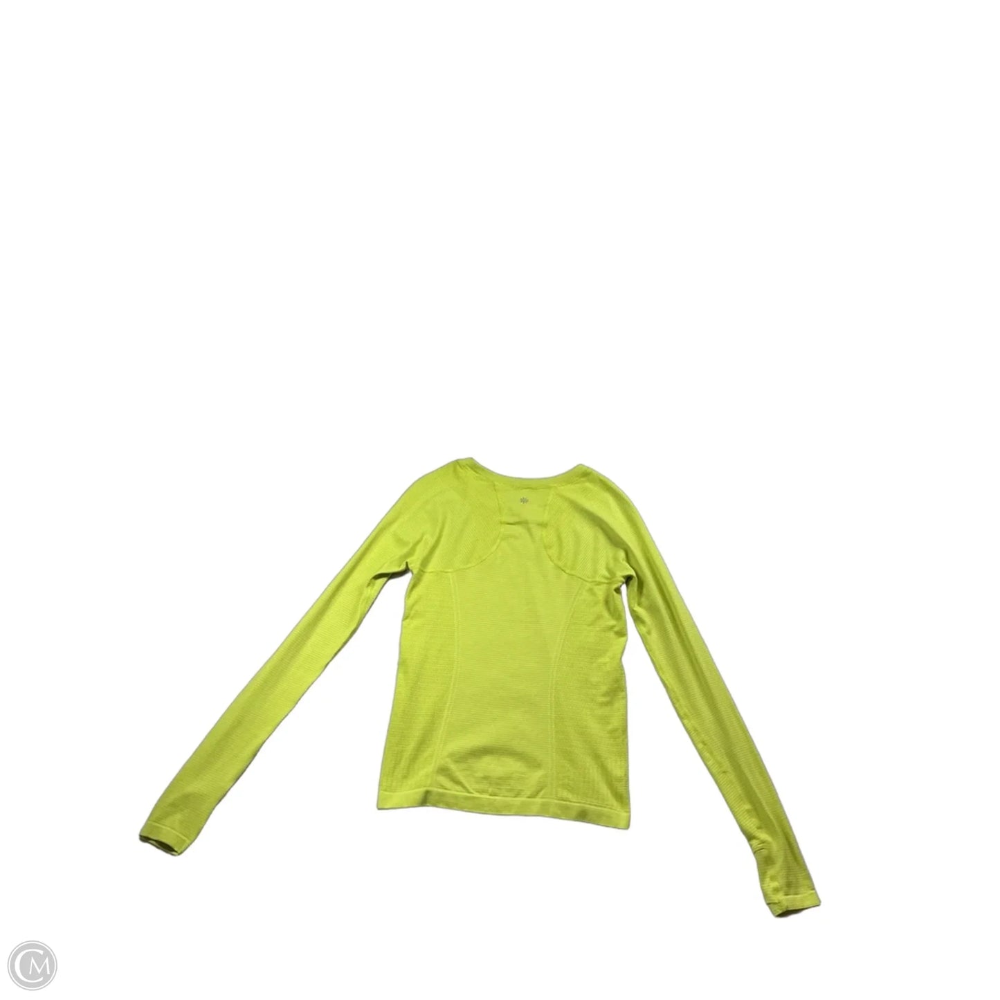 Athletic Top Long Sleeve Crewneck By Athleta In Chartreuse, Size: Xs