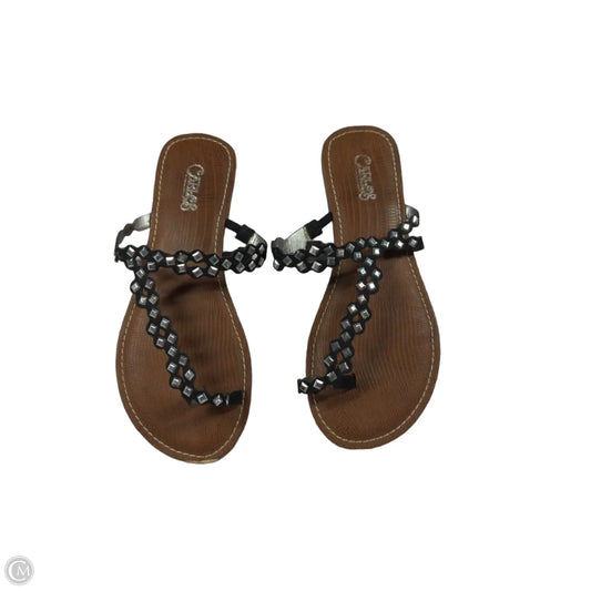 Sandals Flats By Carlos By Carlos Santana In Black, Size: 6